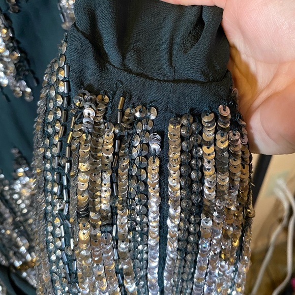 French Connection Green Sequin Mini Dress - Picture 10 of 11